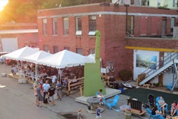 KO Pies at the Shipyard, pet friendly restaurant in Boston Massachusetts, dogs allowed Boston restaurant